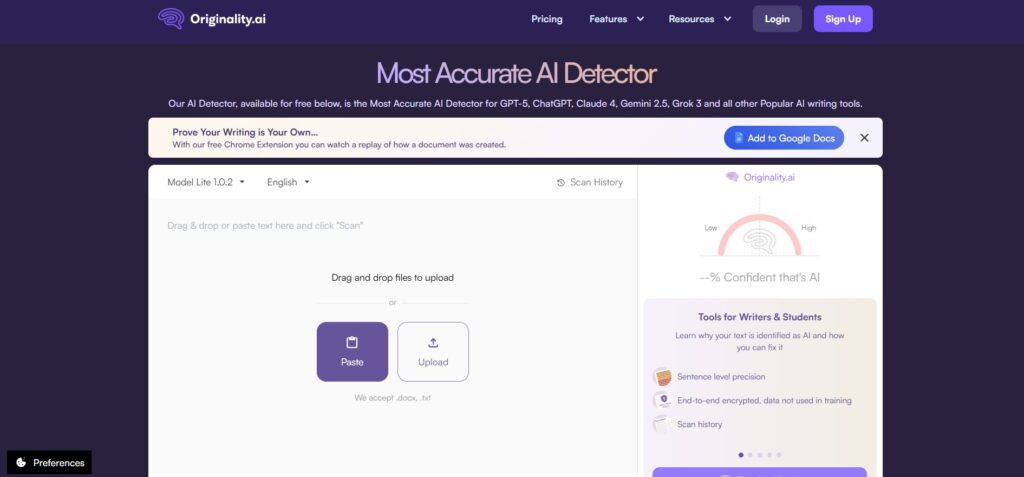 Review Originality.Ai